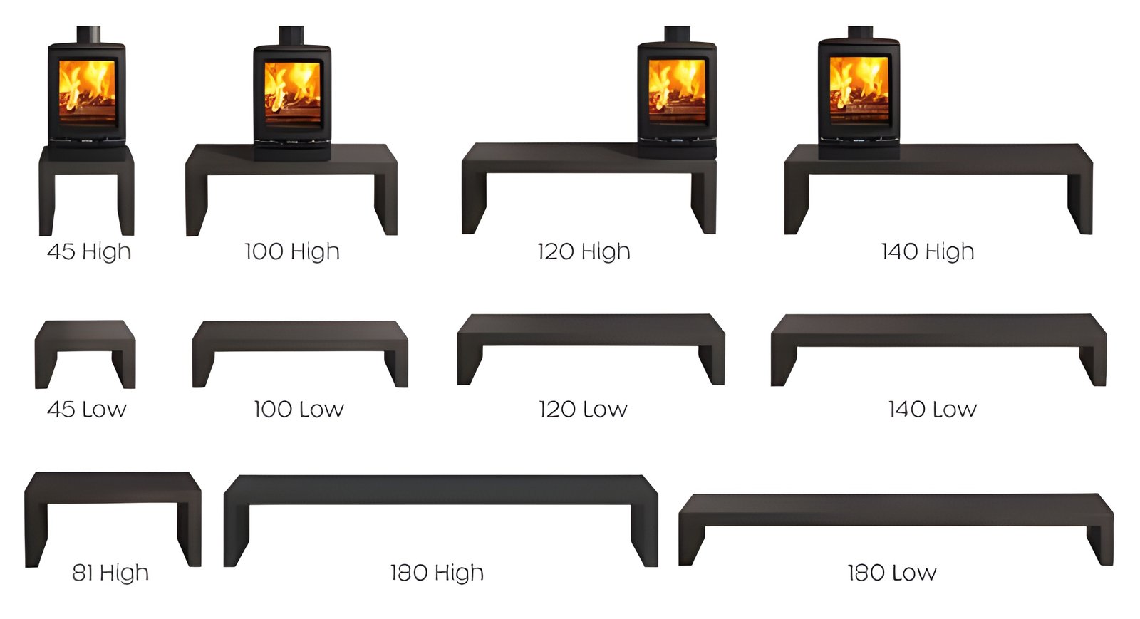 Riva Steel Bench - 45 Low Diagram