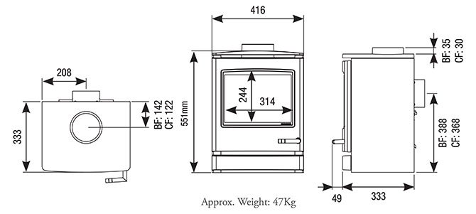 CL5 Gas Stove Diagram