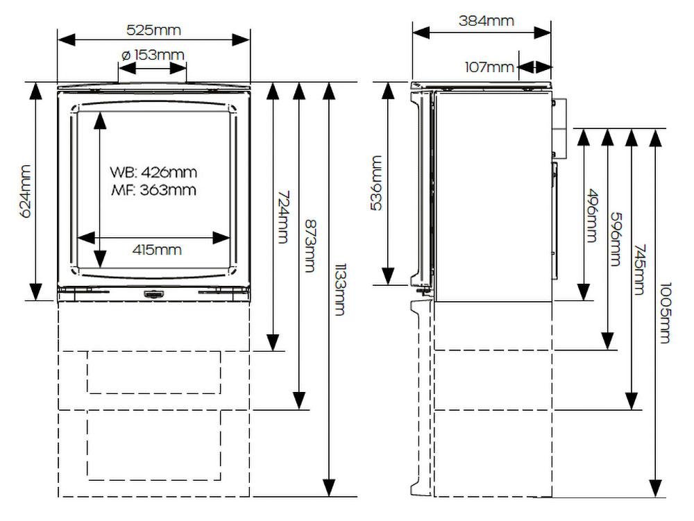 Vogue Medium Dimension Diagram