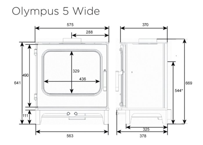 Onyx Olympus 5 Wide Dimension Diagram