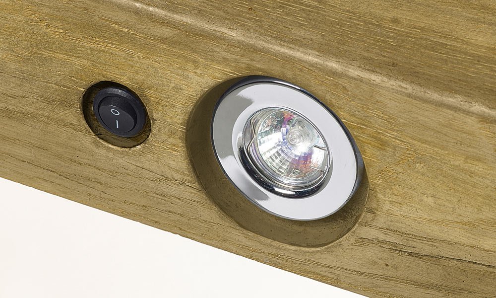 48" & 54" LIGHT GEOCAST OAK WITH LIGHTS