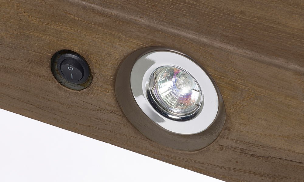 48" & 54" DARK GEOCAST OAK WITH LIGHTS