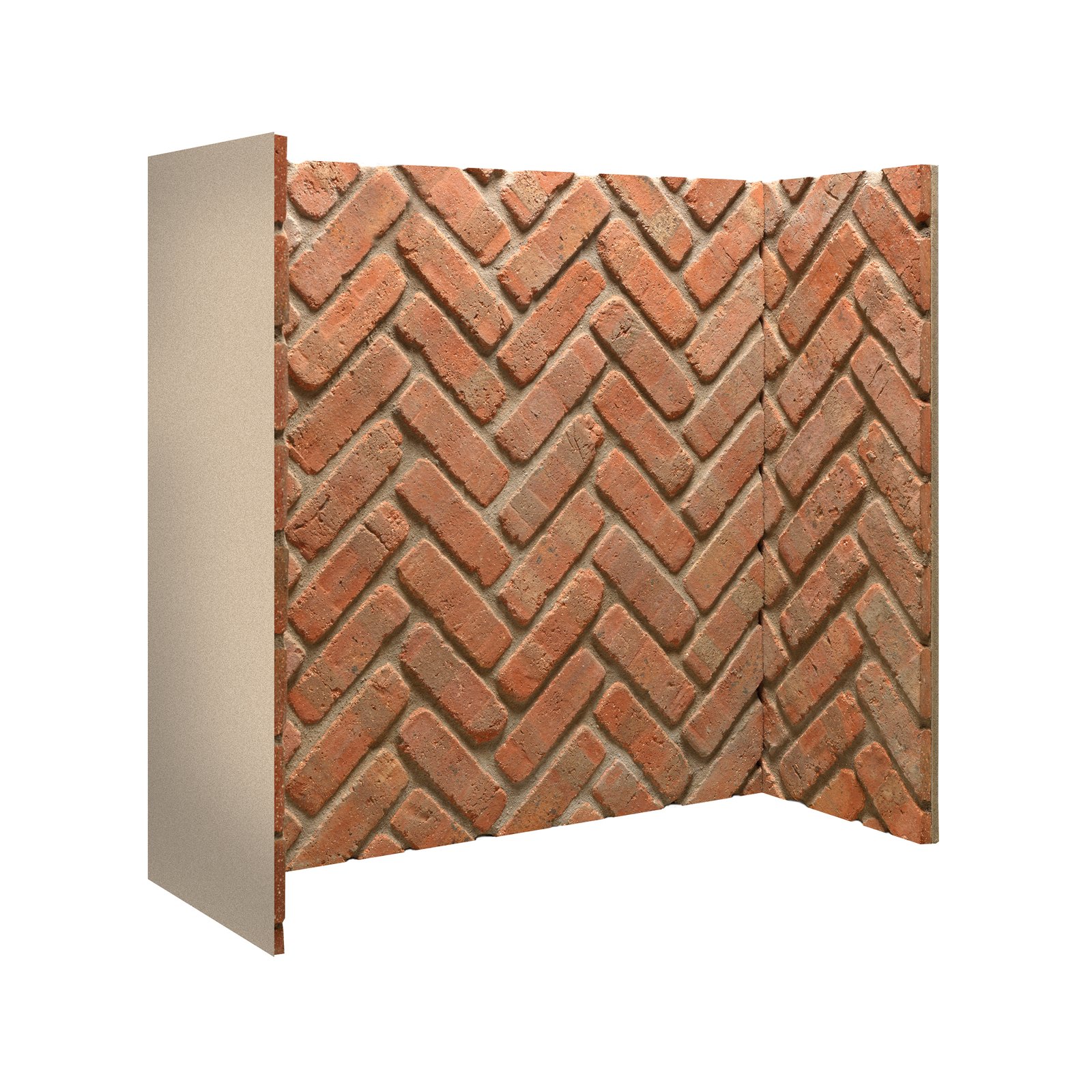 RUSTIC BRICK HERRINGBONE CHAMBER