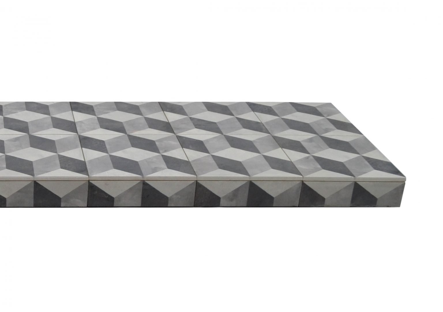 CUBE CERAMIC TILE HEARTH