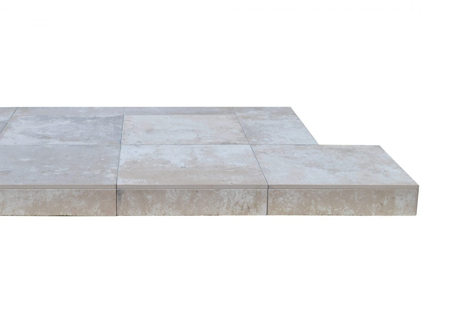 ICED WHITE TILE HEARTH