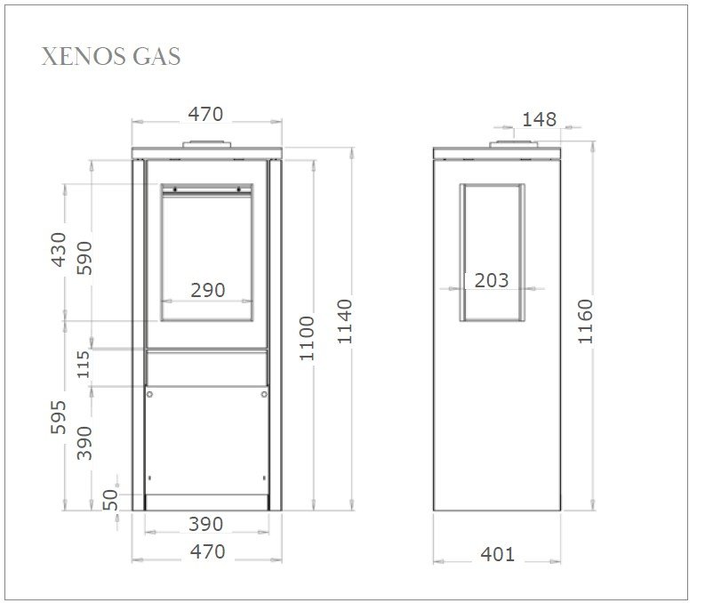 Xenos Gas Stove Diagram