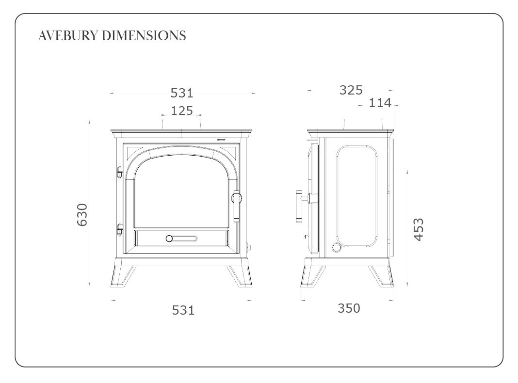 Avebury Multifuel Stove Diagram