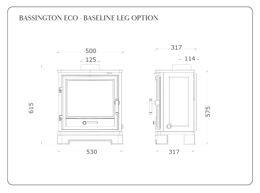 Bassington Multifuel Stove Diagram