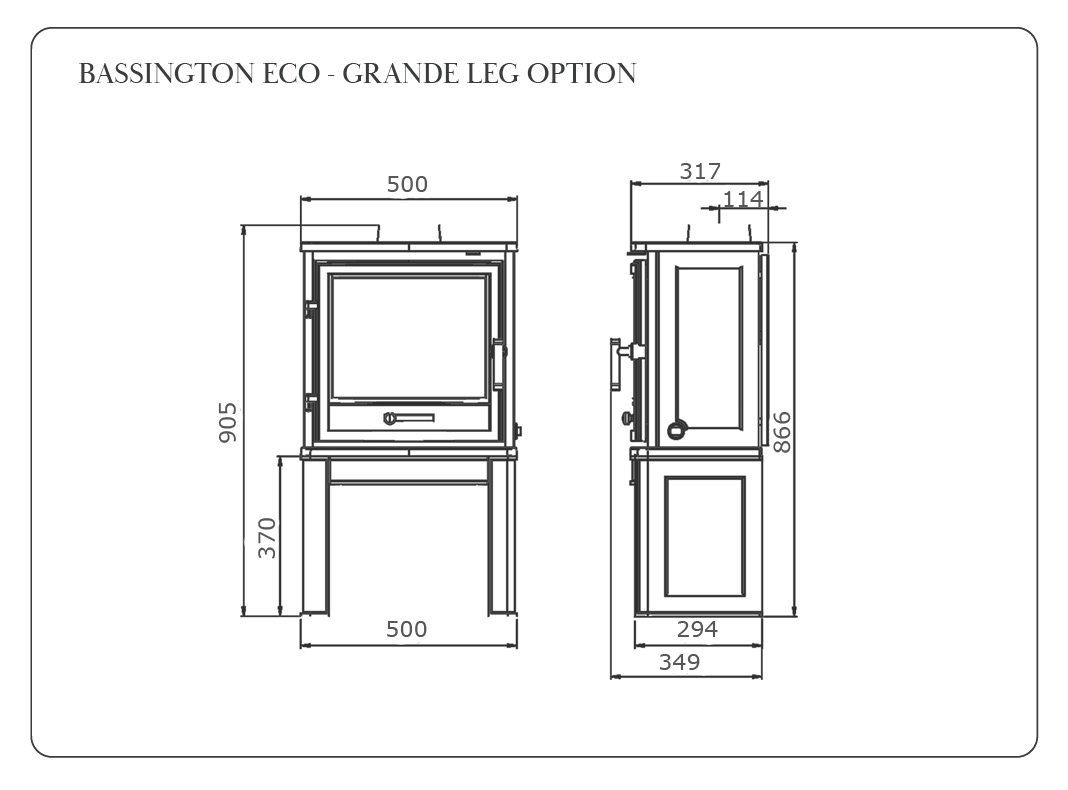 Bassington Multifuel Stove Diagram