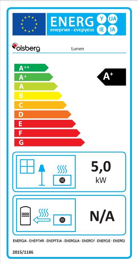 Lunen Cylindrical Wood Burning Stove Diagram