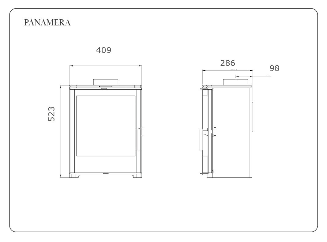 Panamera Wood Stove Diagram